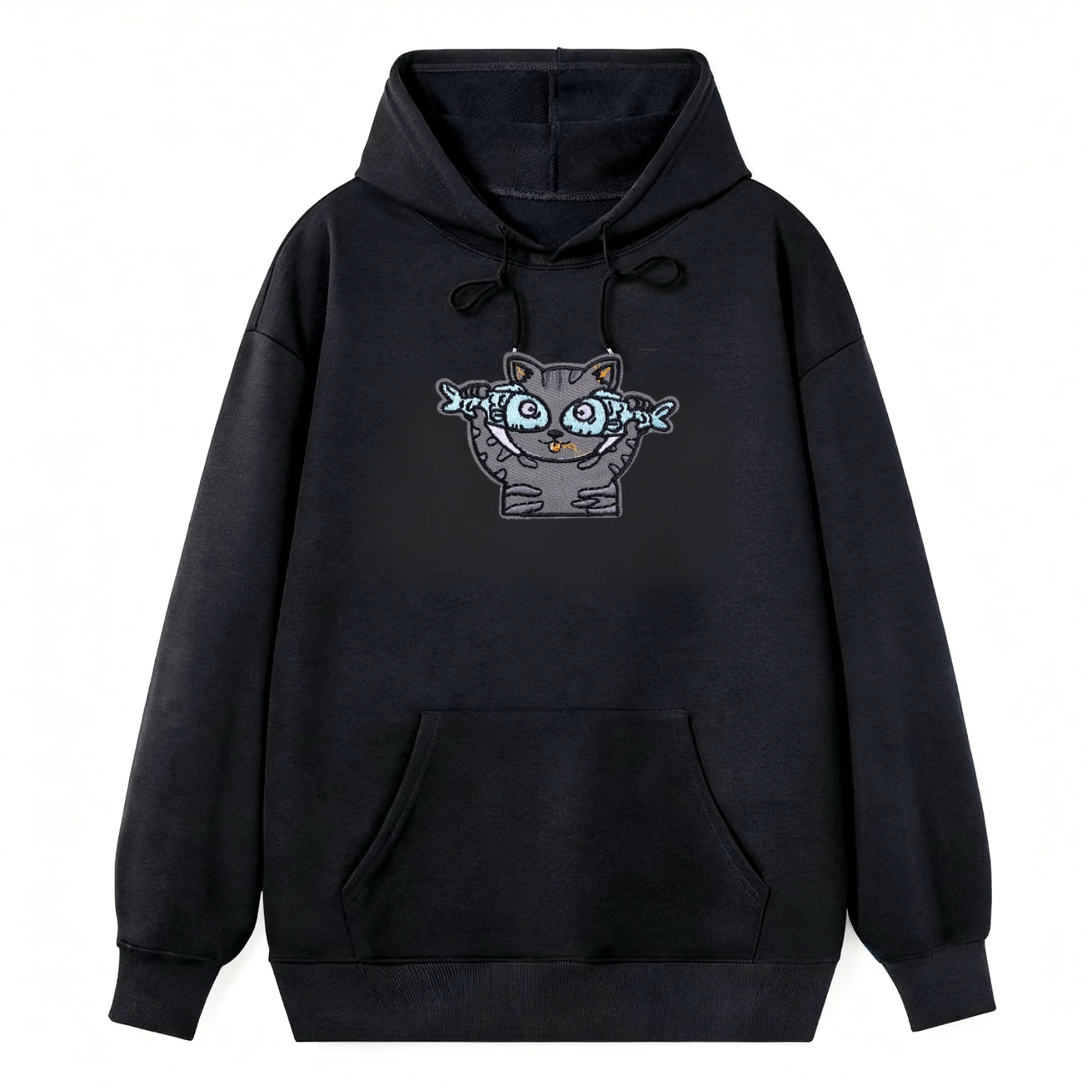 Cat Fish Cartoon Classic Hoodie - Image 4