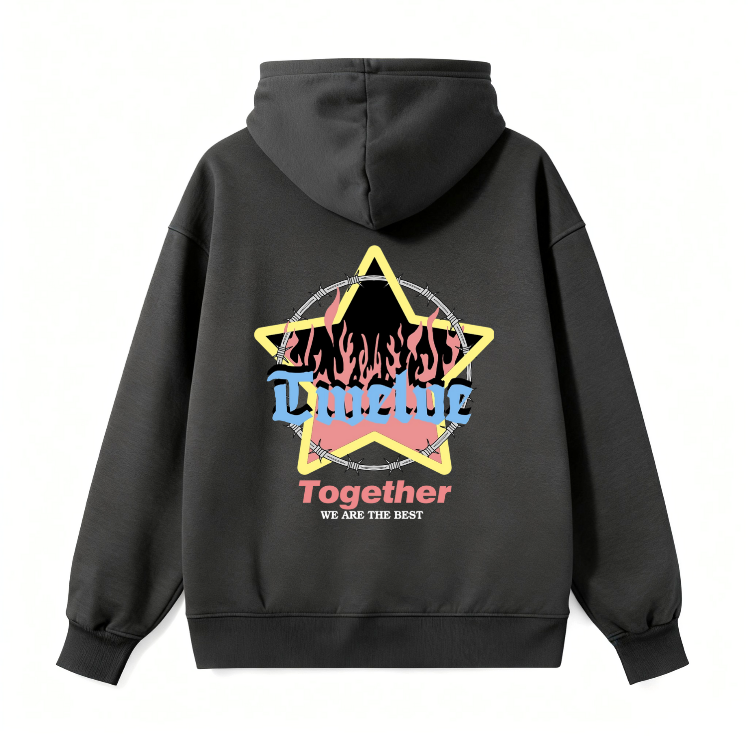 Twelve Star Flame Gothic Classic Hoodie - Image 3