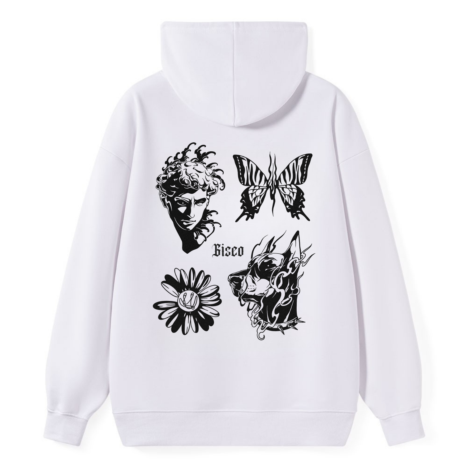 Bisco Art Collage Classic Hoodie - Image 4